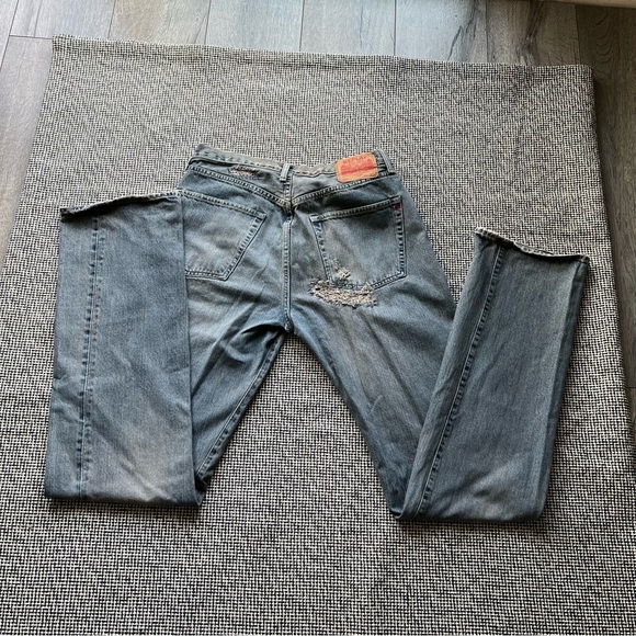 Vintage Distressed Denim Replay Jeans Denim - Picture 2 of 14